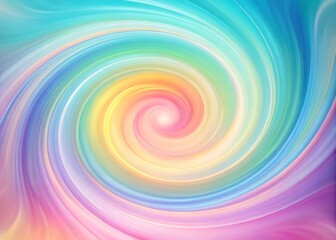 Fototapeta premium Pastel Spiral Wallpaper, Abstract Swirling Gradient Background, Modern Design, Smooth Color Transition