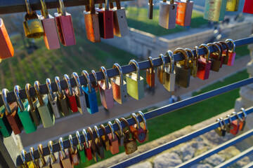 padlocks at the petersberg citadel
