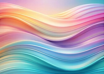 Pastel Wave Background, Abstract Dynamic Wavy Texture, Minimalist Colorful Design, Soft Gradient, Modern Digital Art