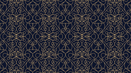 Elegant Gold Line Pattern Abstract background vector, Abstract background design