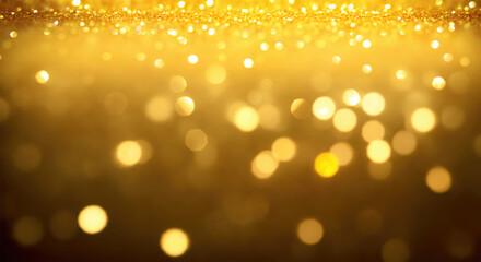 Christmas Shining - Shimmer Of Golden Glitter In Heavenly Sky