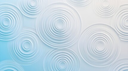 A minimalist high-tech background featuring holographic concentric circles in white on a gradient blue base.