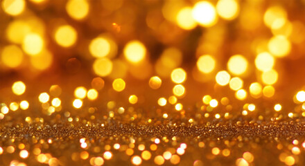 Christmas Shining - Shimmer Of Golden Glitter In Heavenly Sky