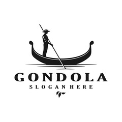 gondola silhouette logo design vector template illustration © MANIFEST