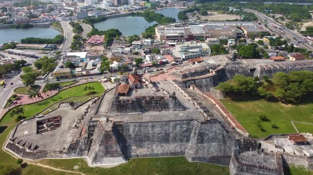 Amazing view of San felipe Castle in Cartagena