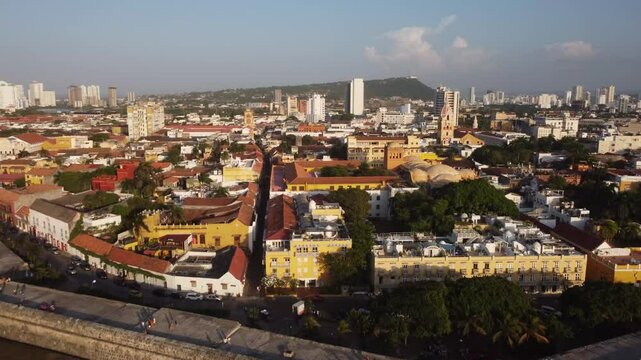 The beautifull view of Cartagena de Indias Colombia
