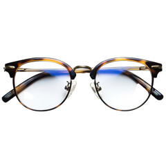 Stylish Retro Glasses with Translucent Lens Transparent Background