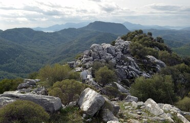 Mountain landscape in the vicinity of Marmaris