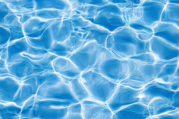 Obraz premium abstract blue color water wave, pure natural swirl pattern texture