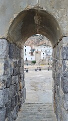 old stone bridge over the sea