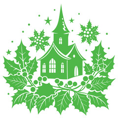 Fototapeta premium Christmas ornament vector Adobe Illustrator Artwork
