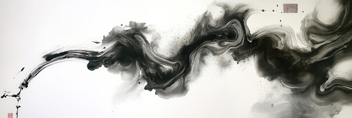 Fototapeta premium Abstract Ink Splash