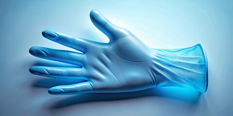 Obraz premium Rubber Glove Thin Line , Pixel Perfect, Medical, Healthcare, Safety, Cleanliness, Protection 