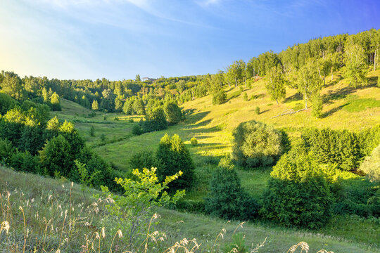 Views of the city of Kasimov, Ryazan region, Russia. Babensky ravine.