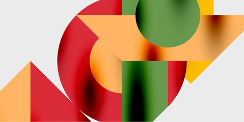 Obraz premium Vibrant abstract background circles with smooth gradients, creating a dynamic and modern design. Ideal for creative, tech, or contemporary-themed projects