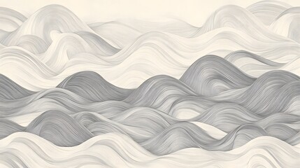Obraz premium Neutral Wave Patterns: Calm Background in Warm Greys