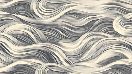 Obraz premium Neutral Wave Patterns: Calm Background in Warm Greys