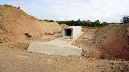 Ongoing Culvert Construction Work – Infrastructure Development in Progress