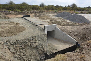 Ongoing Culvert Construction Work – Infrastructure Development in Progress