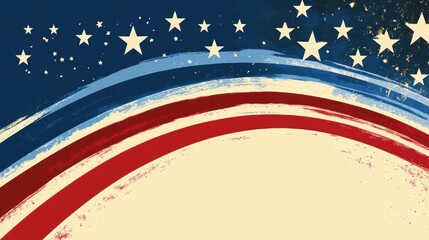 A Vibrant Abstract Background with Stars and Stripes for Celebrations