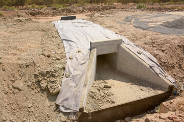 Ongoing Culvert Construction Work – Infrastructure Development in Progress