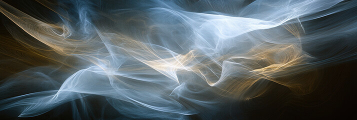 Fototapeta premium Soft Ethereal Flowing Light Waves