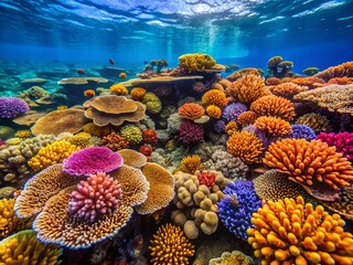 Great Barrier Reef Cairns Underwater Coral Close Up Photography - Stunning Pacific Ocean Scenery