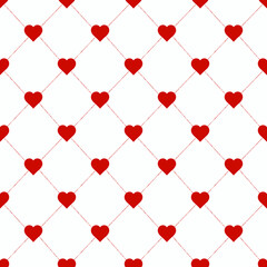 valentines day pattern seamless white heart 