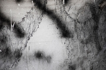 Grunge aged concrete gray wall texture with scratchers and splashes