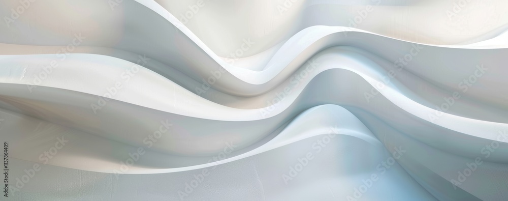 Aufkleber abstract white background with soft lines and curves, creating an elegant atmosphere. the design fea