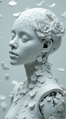 Obraz premium Damaged Android Portrait
