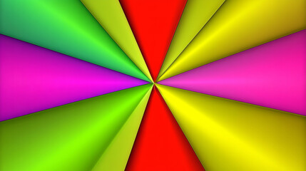 Fototapeta premium abstract background with colorful geometric shapes radiating outward, creating sense of