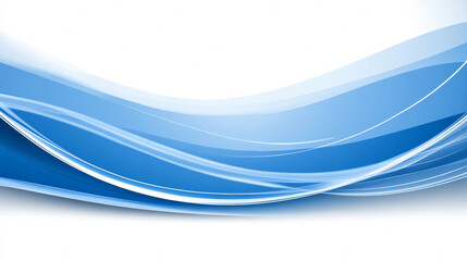 Obraz premium Smooth blue waves create calming abstract background, perfect for design