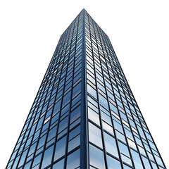Skyscraper icon isolated on a transparent background, perfect for architectural presentations, real estate listings, or cityscape designs.