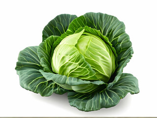 Obraz premium cabbage isolated on white background