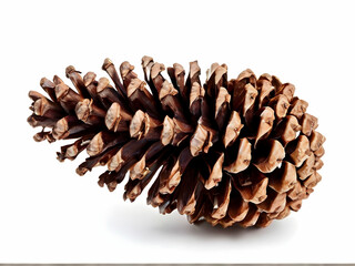 pine cones isolated on white