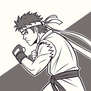 The Undefeated Fighter Anime Character