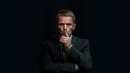Fototapeta premium A whistleblower exposes unethical practices within a corporation, providing evidence that sparks a public scandal