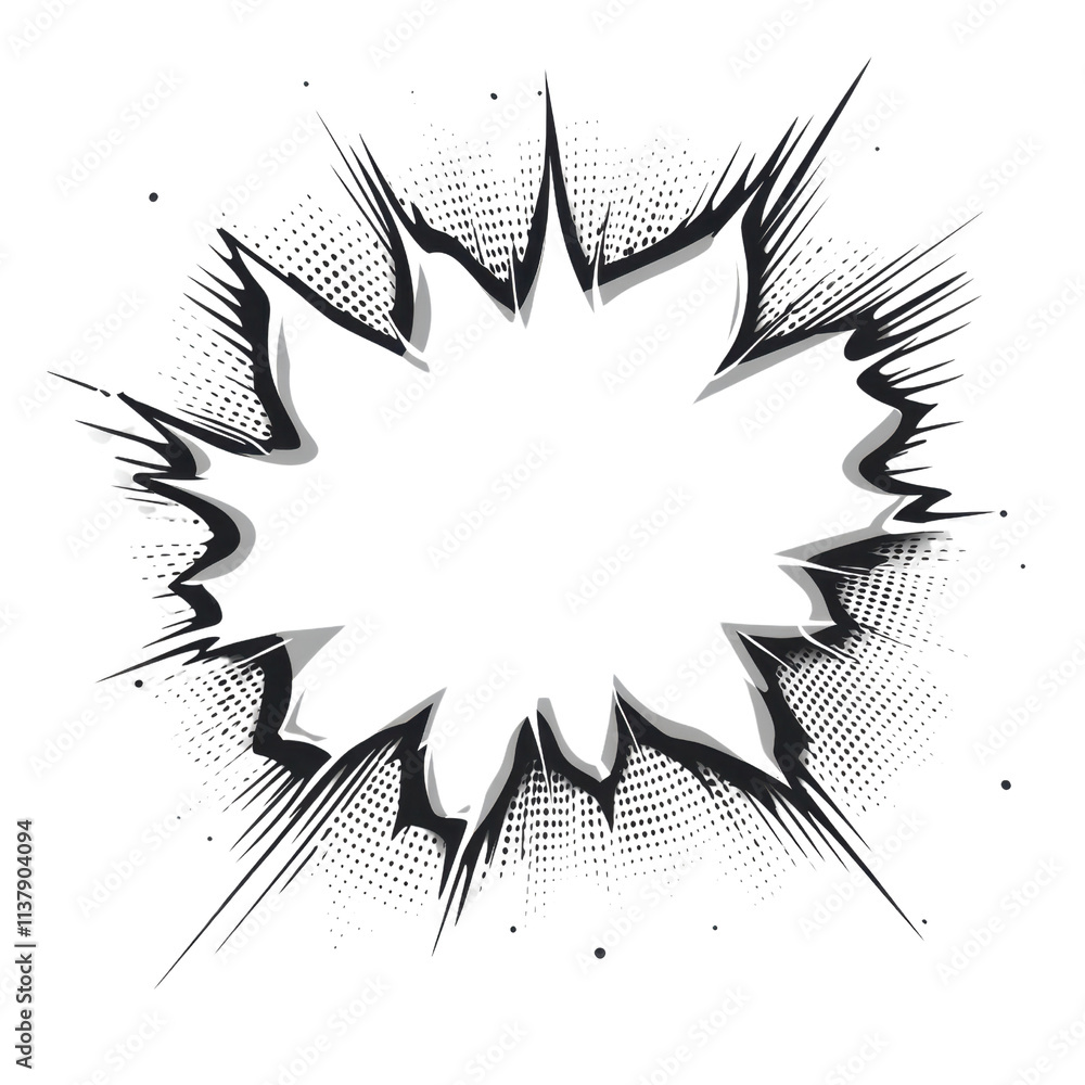 Aufkleber explosive burst graphic design for dynamic media projects