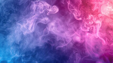 Obraz premium Abstract Swirling Purple and Blue Smoke Background.