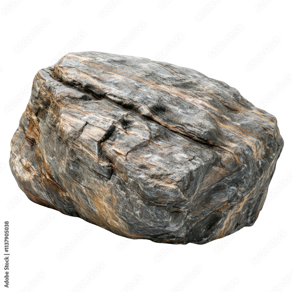 Poster detailed natural rock with textured surface and unique patterns
