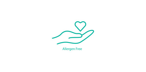 Allergen Free Icon – Safe and Allergy-Friendly Vector Design