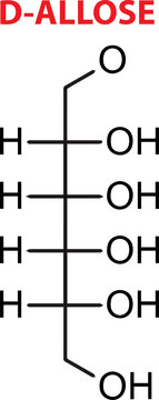 Vector Of D-Allose Chemical Structure