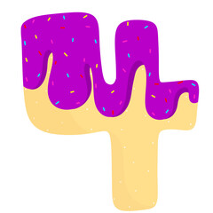 English donut letters cute Clipart 