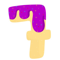 English donut letters cute Clipart 