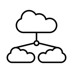 Cloud Resource Pool line icon