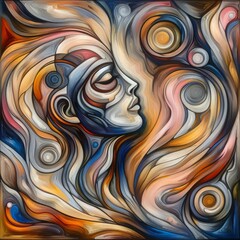 Large flat areas of color that evoke emotional responses often c