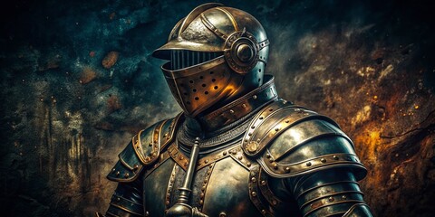 Vintage Metal Armor Photography