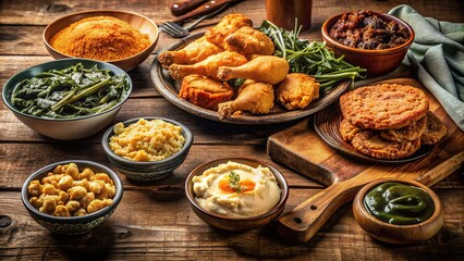 Vintage Soul Food Photography: Delicious Southern Comfort Food Images