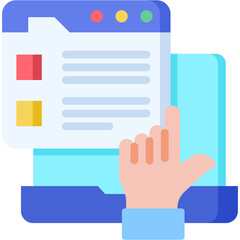 Obraz premium Survey flat icon